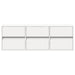 Comodă TV de perete cu lumini LED, alb, 130x31x45 cm - WALTI WALTI