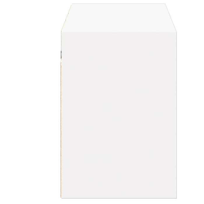 Comodă TV de perete cu lumini LED, alb, 130x31x45 cm - WALTI WALTI