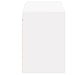 Comodă TV de perete cu lumini LED, alb, 130x31x45 cm - WALTI WALTI