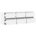Comodă TV de perete cu lumini LED, alb, 130x31x45 cm - WALTI WALTI