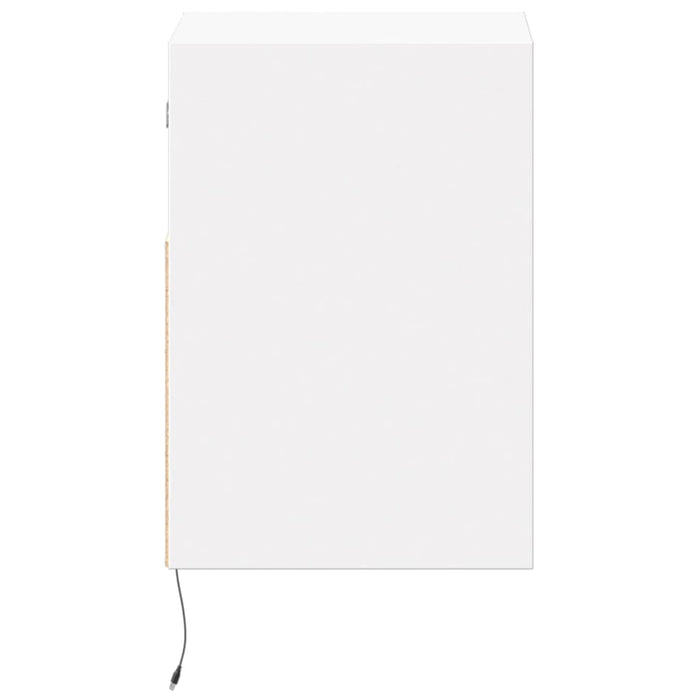 Comodă TV de perete cu lumini LED, alb, 41x31x45 cm - WALTI WALTI