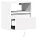 Comodă TV de perete cu lumini LED, alb, 41x31x45 cm - WALTI WALTI