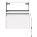 Comode TV de perete cu lumini LED, 2 buc., alb, 41x31x45 cm - WALTI WALTI