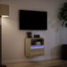 Comodă TV de perete cu lumini LED, stejar sonoma, 41x31x45 cm - WALTI WALTI