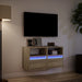 Comodă TV de perete cu LED, 2 buc. stejar sonoma, 41x31x45 cm - WALTI WALTI