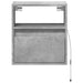 Comodă TV de perete cu lumini LED, gri beton, 41x31x45 cm - WALTI WALTI