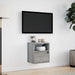 Comodă TV de perete cu lumini LED, gri sonoma, 41x31x45 cm - WALTI WALTI