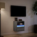 Comodă TV de perete cu lumini LED, gri sonoma, 41x31x45 cm - WALTI WALTI
