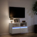 Comodă TV de perete cu lumini LED, alb, 80x31x45 cm - WALTI WALTI