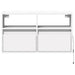 Comodă TV de perete cu lumini LED, alb, 80x31x45 cm - WALTI WALTI