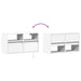 Comodă TV de perete cu lumini LED, alb, 80x31x45 cm - WALTI WALTI