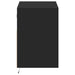 Dulap TV de perete cu lumini LED negru 80x31x45 cm - WALTI WALTI