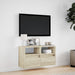 Comodă TV de perete cu lumini LED, stejar sonoma, 80x31x45 cm - WALTI WALTI