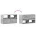 Comodă TV de perete cu lumini LED, gri beton, 80x31x45 cm - WALTI WALTI
