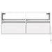 Comodă TV de perete cu lumini LED, alb, 100x31x45 cm - WALTI WALTI