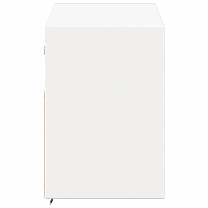 Comodă TV de perete cu lumini LED, alb, 100x31x45 cm - WALTI WALTI