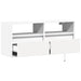 Comodă TV de perete cu lumini LED, alb, 100x31x45 cm - WALTI WALTI