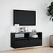 Dulap TV de perete cu lumini LED negru 100x31x45 cm - WALTI WALTI