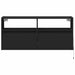 Dulap TV de perete cu lumini LED negru 100x31x45 cm - WALTI WALTI