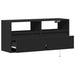 Dulap TV de perete cu lumini LED negru 100x31x45 cm - WALTI WALTI