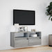 Comodă TV de perete cu lumini LED, gri sonoma, 100x31x45 cm - WALTI WALTI