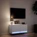 Comodă TV de perete cu lumini LED, alb, 80x31x38 cm - WALTI WALTI