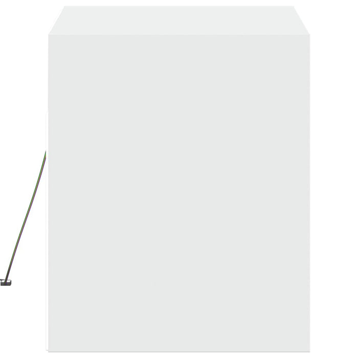 Comodă TV de perete cu lumini LED, alb, 80x31x38 cm - WALTI WALTI