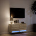 Comodă TV de perete cu lumini LED, stejar sonoma, 80x31x38 cm - WALTI WALTI