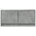 Comodă TV de perete cu lumini LED, gri beton, 80x31x38 cm - WALTI WALTI