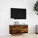 Comodă TV de perete cu lumini LED, stejar fumuriu, 80x31x38 cm - WALTI WALTI