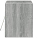 Comodă TV de perete cu lumini LED, gri sonoma, 80x31x38 cm - WALTI WALTI