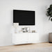Comodă TV de perete cu lumini LED, alb, 100x31x38 cm - WALTI WALTI