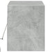 Comodă TV de perete cu lumini LED, gri beton, 100x31x38 cm - WALTI WALTI