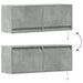 Comodă TV de perete cu lumini LED, gri beton, 100x31x38 cm - WALTI WALTI