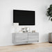 Comodă TV de perete cu lumini LED, gri sonoma, 100x31x38 cm - WALTI WALTI