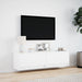 Dulap TV de perete cu lumini LED, alb, 140x31x38 cm - WALTI WALTI