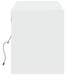 Dulap TV de perete cu lumini LED, alb, 140x31x38 cm - WALTI WALTI