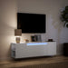 Dulap TV de perete cu lumini LED, alb, 135x31x39,5 cm - WALTI WALTI