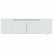 Dulap TV de perete cu lumini LED, alb, 135x31x39,5 cm - WALTI WALTI
