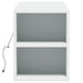 Dulap TV de perete cu lumini LED, alb, 135x31x39,5 cm - WALTI WALTI