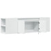 Dulap TV de perete cu lumini LED, alb, 135x31x39,5 cm - WALTI WALTI