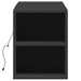 Dulap TV de perete cu lumini LED, negru, 135x31x39,5 cm - WALTI WALTI