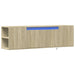 Dulap TV de perete cu lumini LED, stejar sonoma, 135x31x39,5 cm - WALTI WALTI