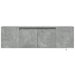 Dulap TV de perete cu lumini LED, gri beton, 135x31x39,5 cm - WALTI WALTI