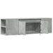 Dulap TV de perete cu lumini LED, gri beton, 135x31x39,5 cm - WALTI WALTI