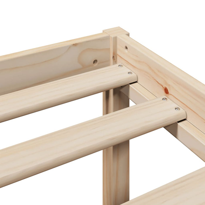 Cadru de pat senior cu tăblie, 200x200 cm, lemn masiv pin - WALTI WALTI