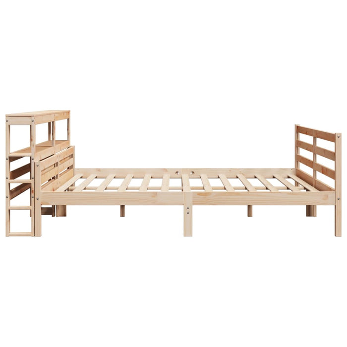 Cadru pat cu tăblie 200x200 cm, lemn masiv de pin WALTI