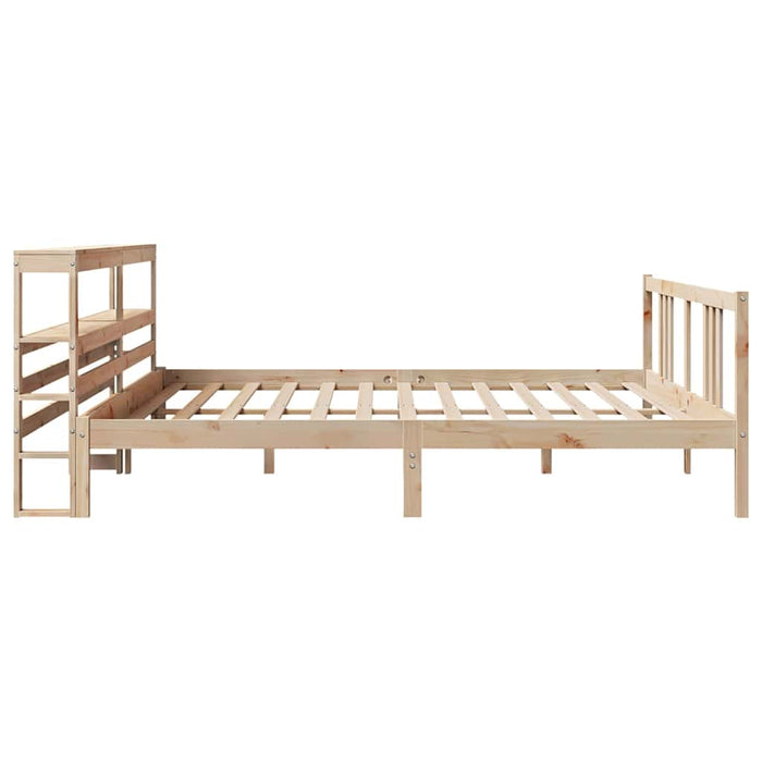Cadru pat cu tăblie 200x200 cm, lemn masiv de pin - WALTI WALTI