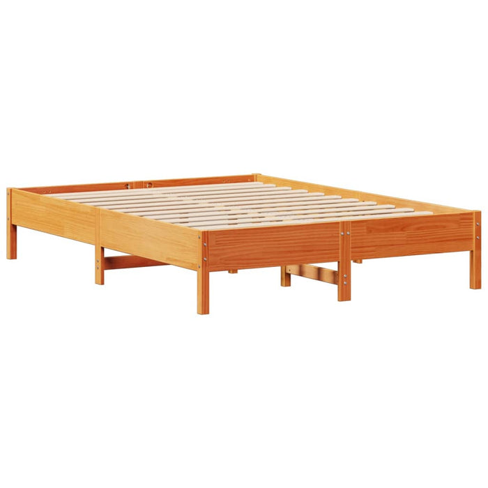 Cadru de pat fără saltea, maro ceruit 140x200 cm lemn masiv pin - WALTI WALTI