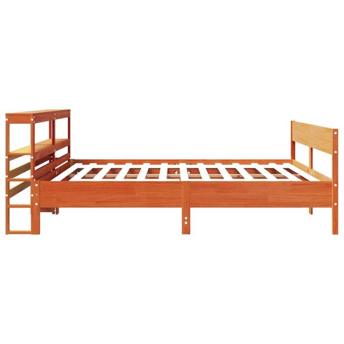 Cadru de pat fără saltea, maro ceruit 180x200 cm lemn masiv pin - WALTI WALTI